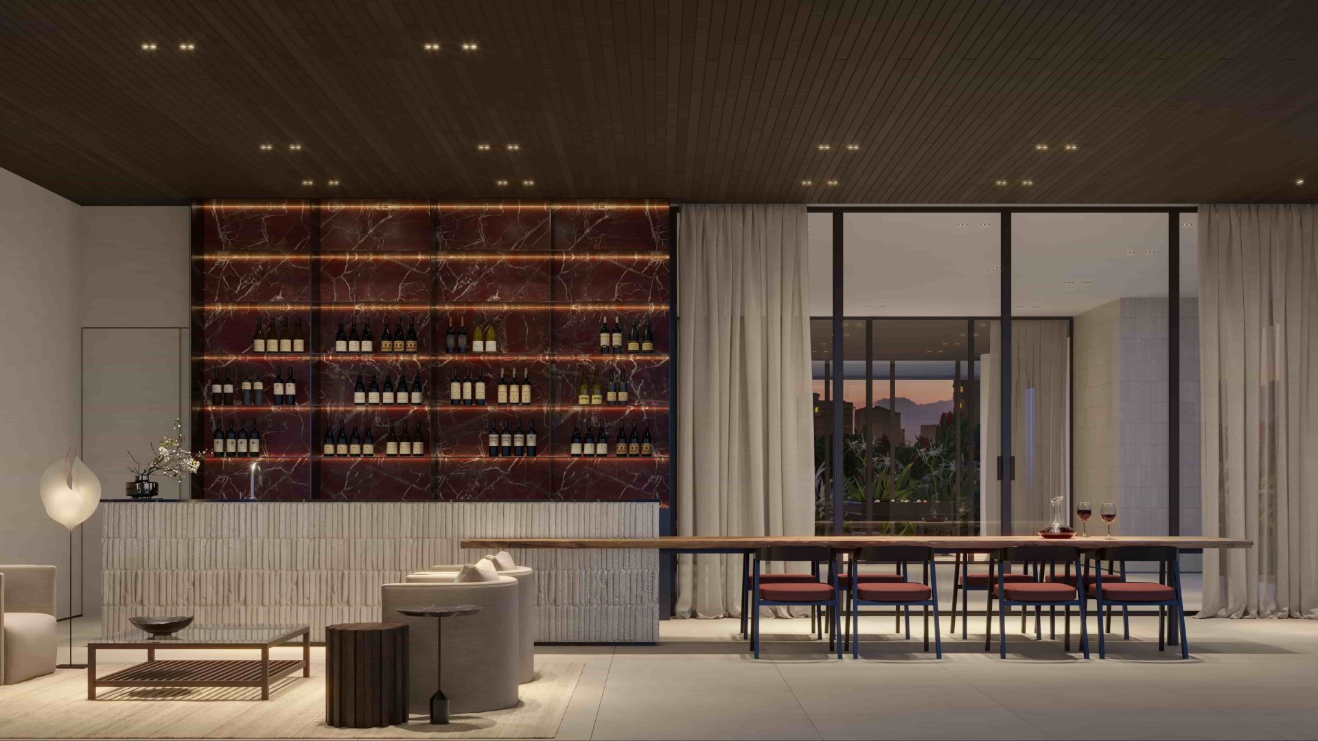 wine bar riio by piero lissoni